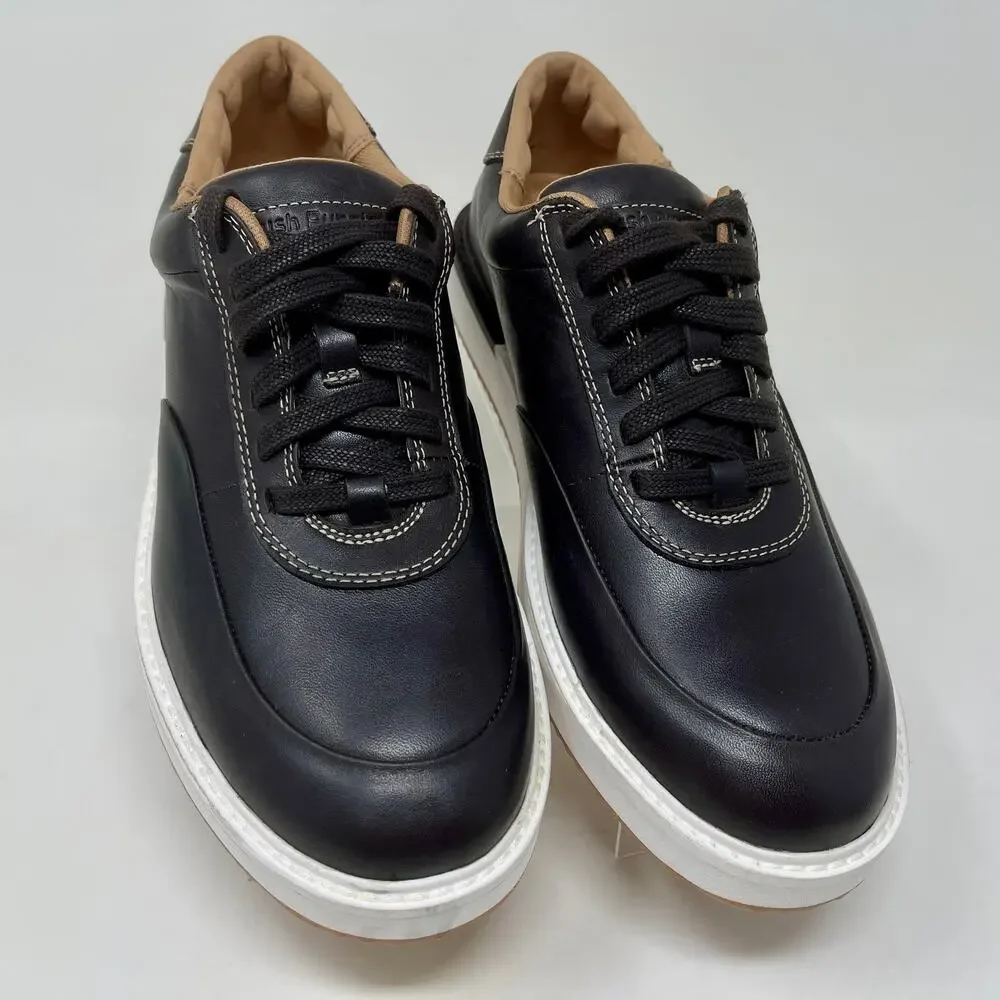 Hush Puppies Keaton Sneakers Leather Mens‎ 7 Dark Brown 114.9=K.10.4
